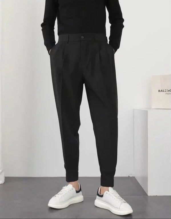 Pleated Tapered Blazer Bukser til mænd