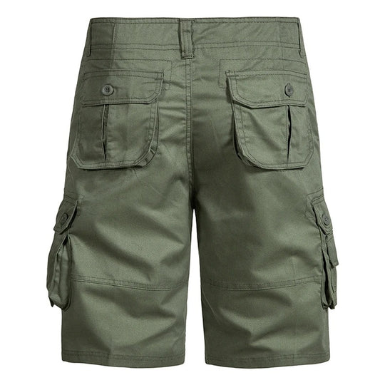 Cargo-shorts i bomuld til mænd