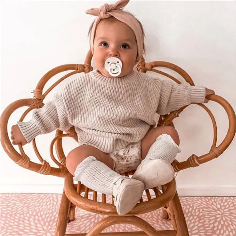 Casual strikket pullover til børn