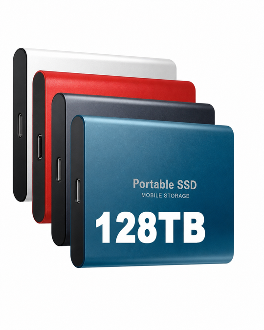 Ekstern SSD 128 TB Kompakt Design