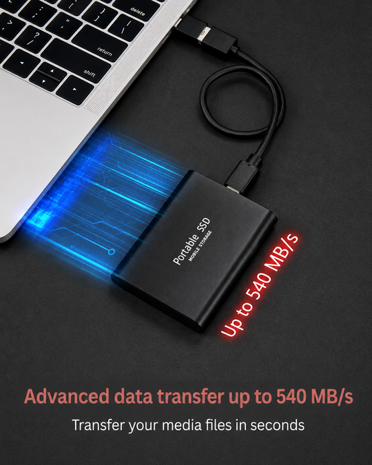 Ekstern SSD 128 TB Kompakt Design