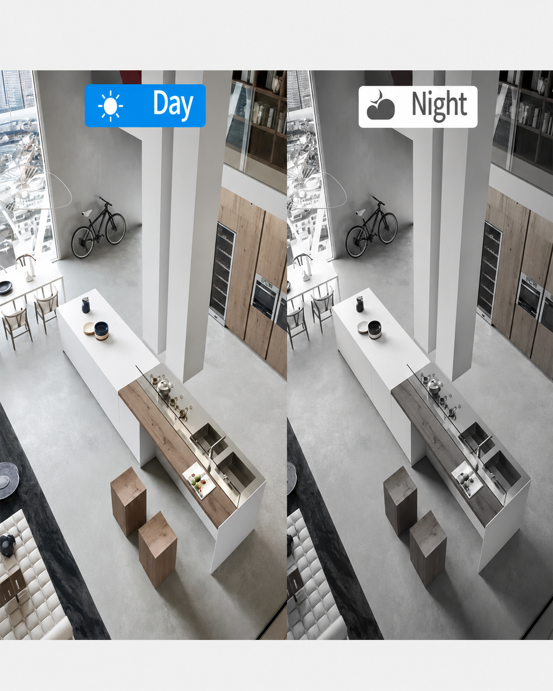 Overvågningskamera Indendørs Med App - Trådløst WiFi Kamera Til Videoovervågning 1080P