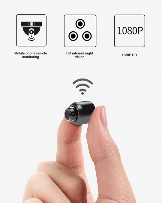 Overvågningskamera Indendørs Med App - Trådløst WiFi Kamera Til Videoovervågning 1080P