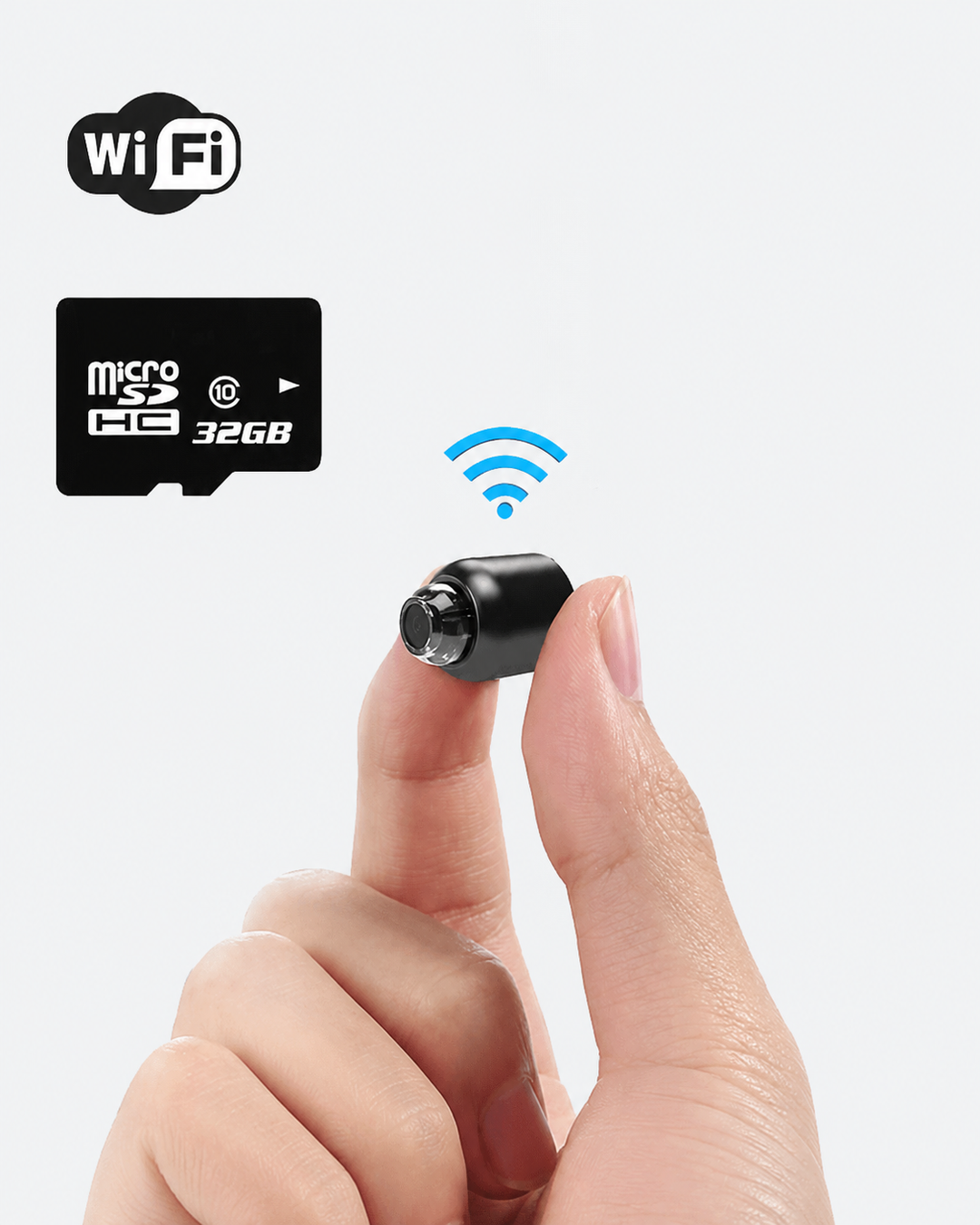 Overvågningskamera Indendørs Med App - Trådløst WiFi Kamera Til Videoovervågning 1080P