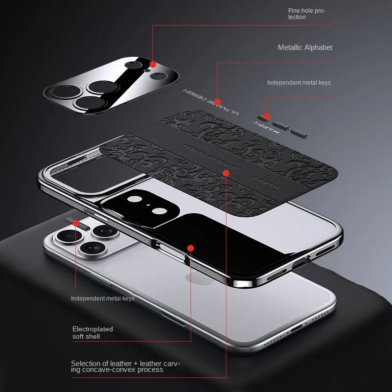 iPhone 17 Pro Max Etui Præget Design 5