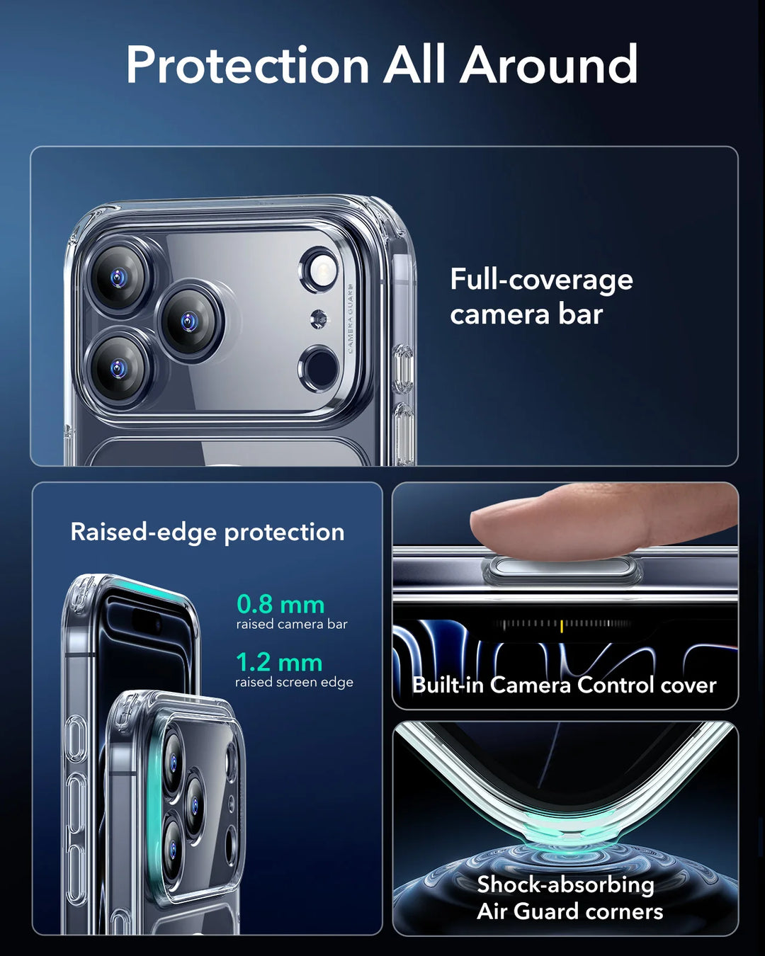 iPhone 17 Pro Max Kamerakontrol Cover med MagSafe 2