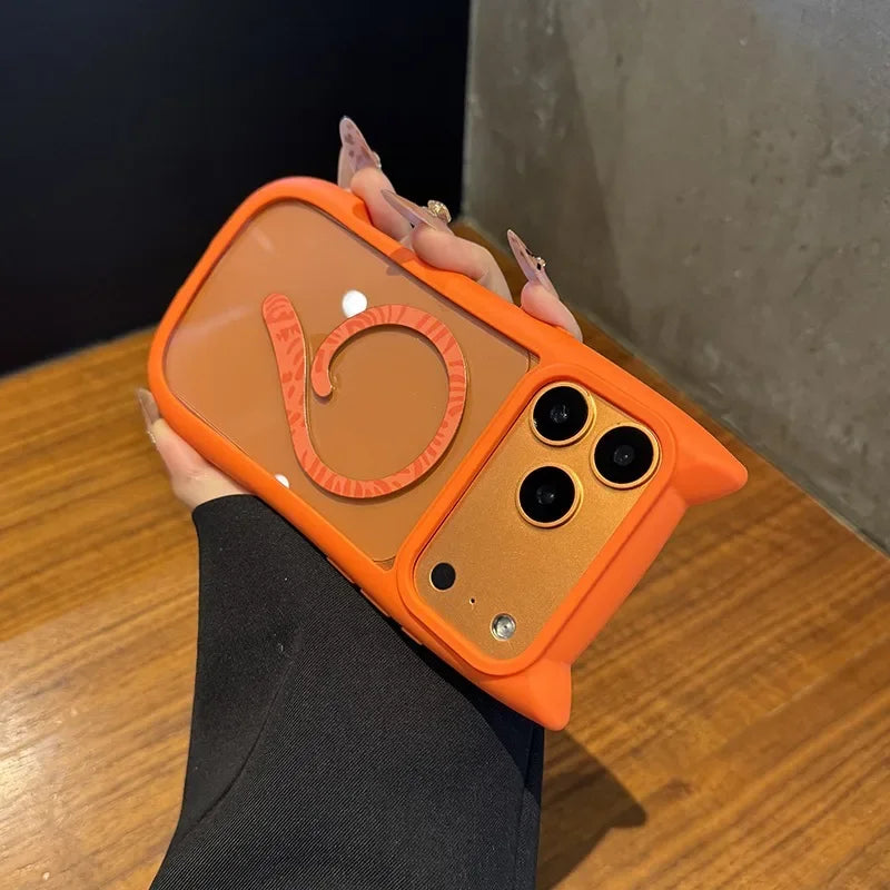 iPhone Cover med Katteører og Magsafe Funktion 1