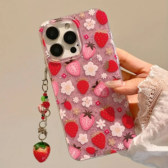 iPhone Etui med Blomstret Design 0