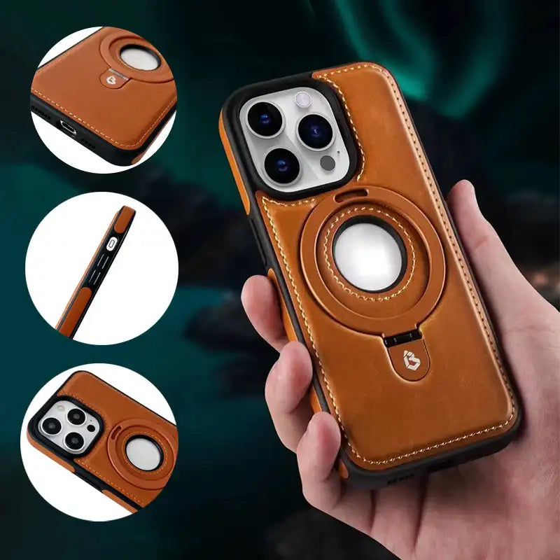 iPhone Etui med Magnetisk Ringstander 1