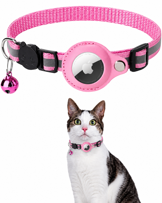 Katte GPS Tracker Halsbånd med Reflekterende Design