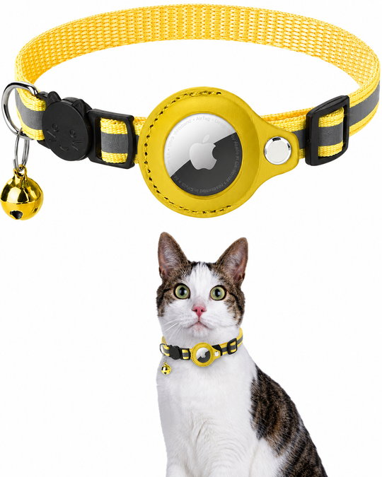 Katte GPS Tracker Halsbånd med Reflekterende Design