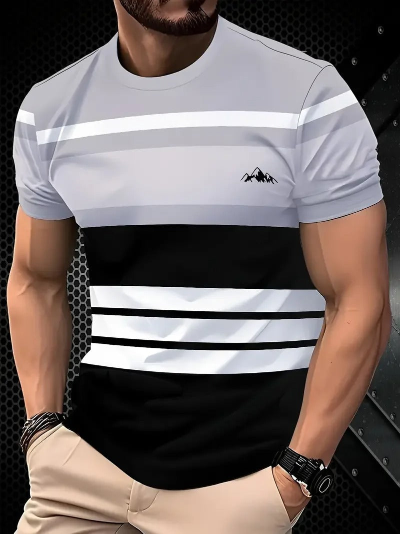 Herre Classic Stripe sommer-T-shirt