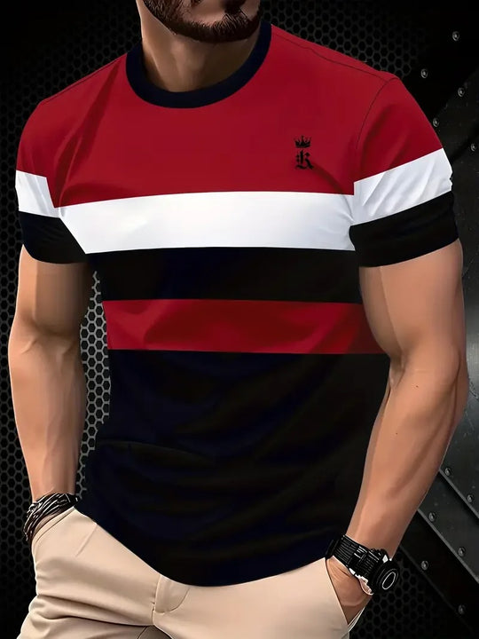 Herre Classic Stripe sommer-T-shirt