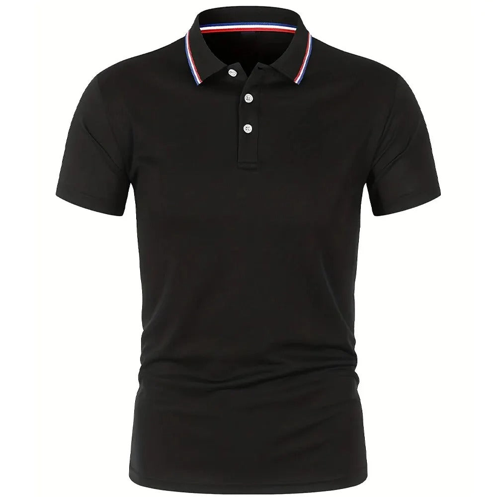 Herre afslappet åndbar poloshirt