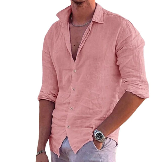 Casual linned polo til mænd