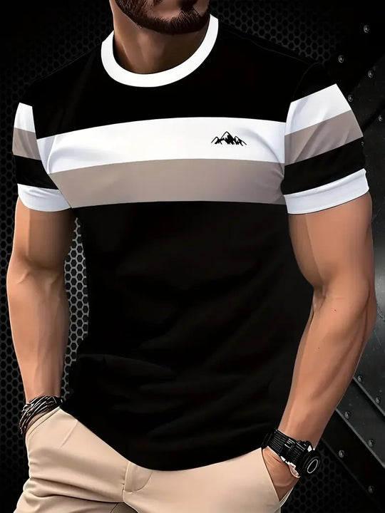 Herre Classic Stripe sommer-T-shirt