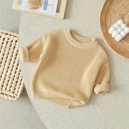 Casual strikket pullover til børn