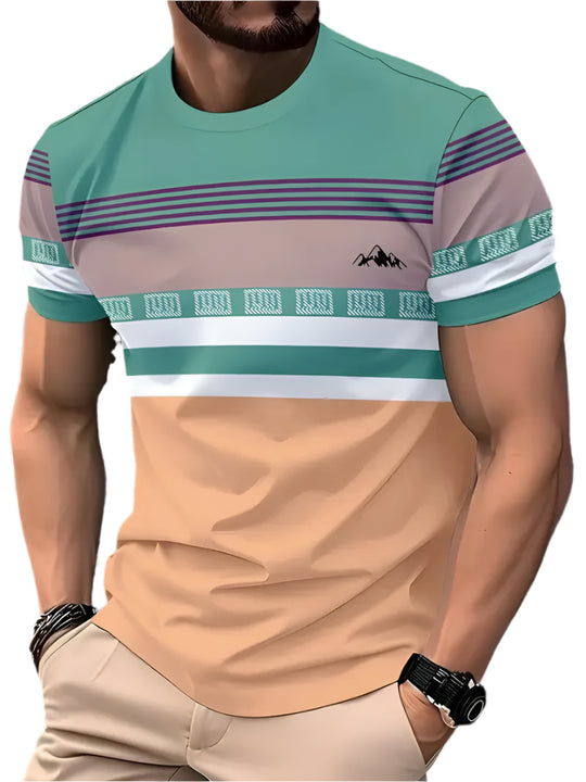 Herre Classic Stripe sommer-T-shirt