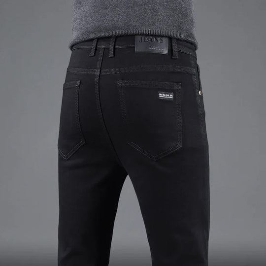 Pure Black Slim Jeans til mænd