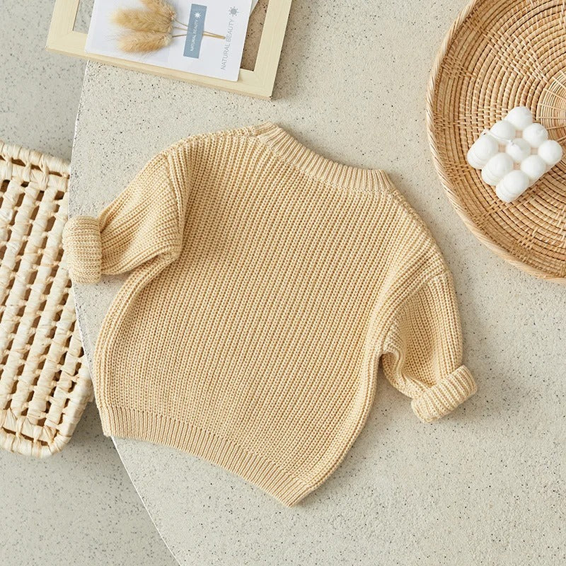 Casual strikket pullover til børn
