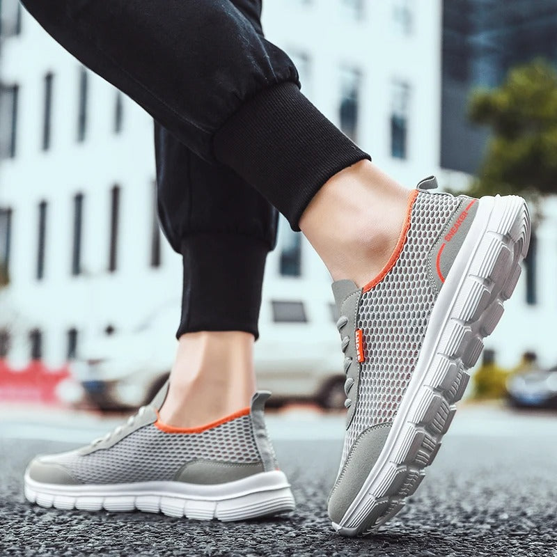 Letvægts sneakers i mesh til mænd