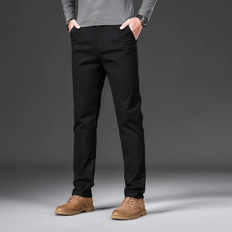 Slim fit bomuldsbukser til mænd
