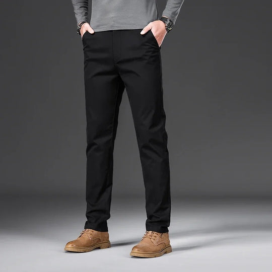 Slim fit bomuldsbukser til mænd