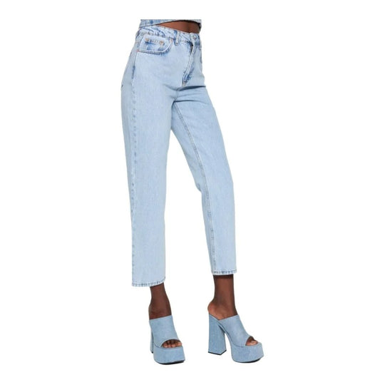 Denimbukser med lige ben til kvinder