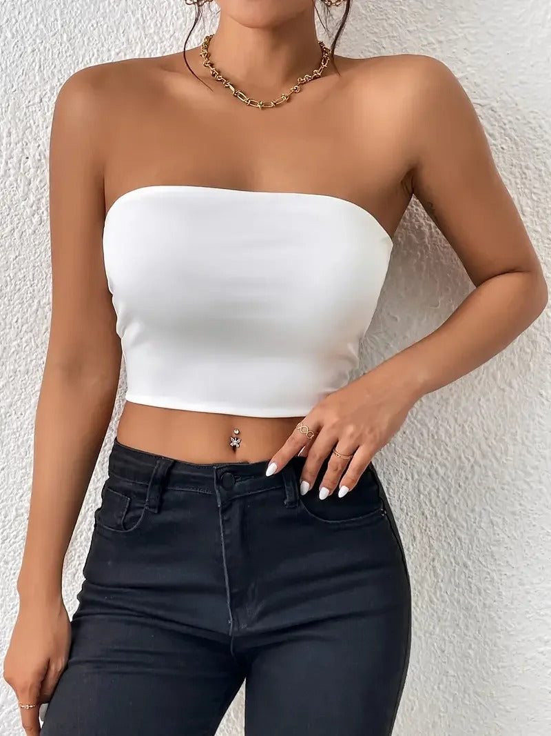 Crop Tube Top til kvinder