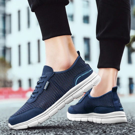 Letvægts sneakers i mesh til mænd