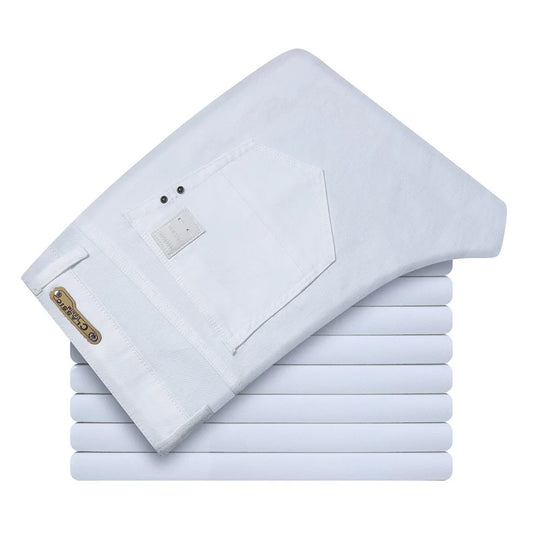 Hvide slim fit jeans til mænd