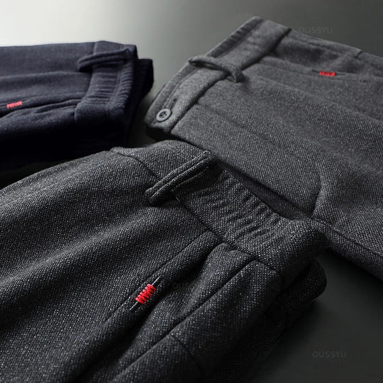 Slim fit bomuldsbukser til mænd