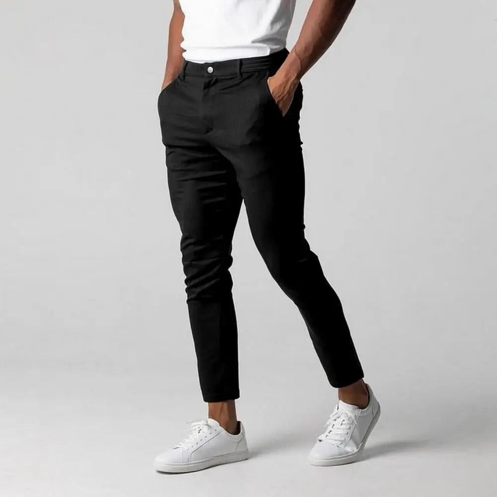 Slim fit forretningsbukser til mænd