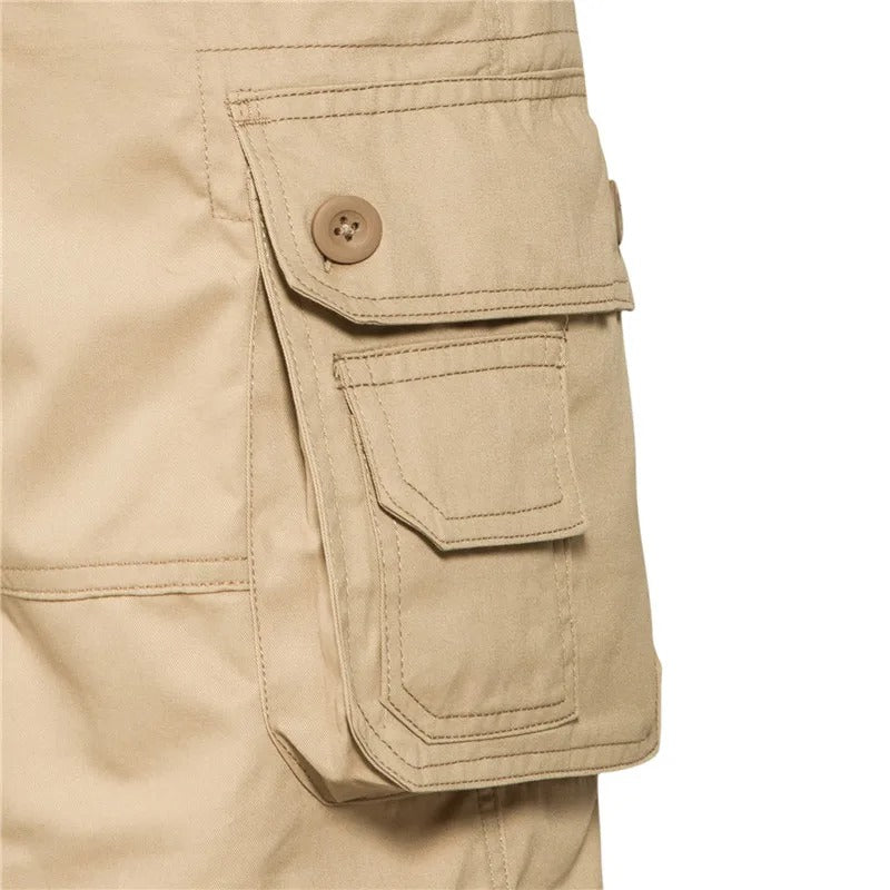 Cargo-shorts i bomuld til mænd