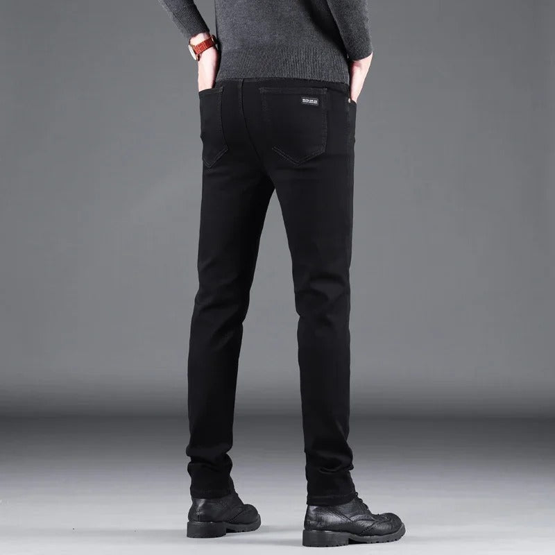 Pure Black Slim Jeans til mænd