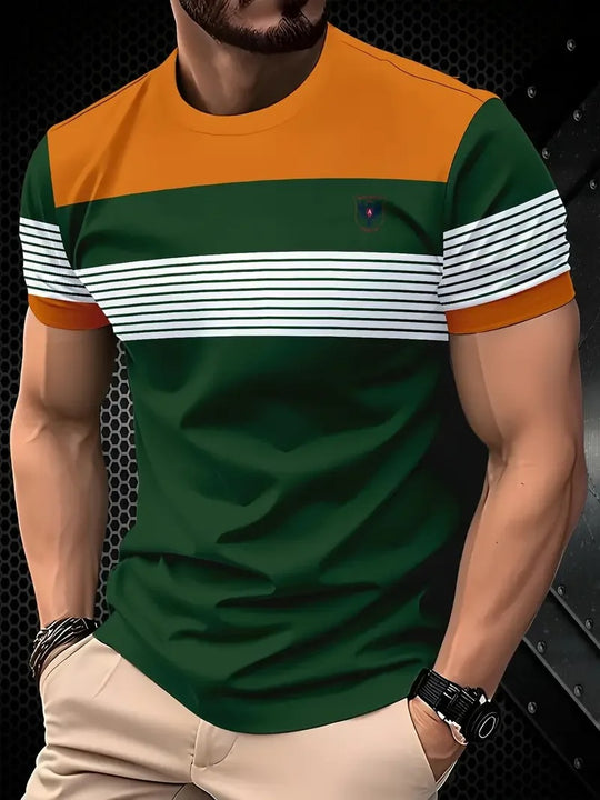 Herre Classic Stripe sommer-T-shirt