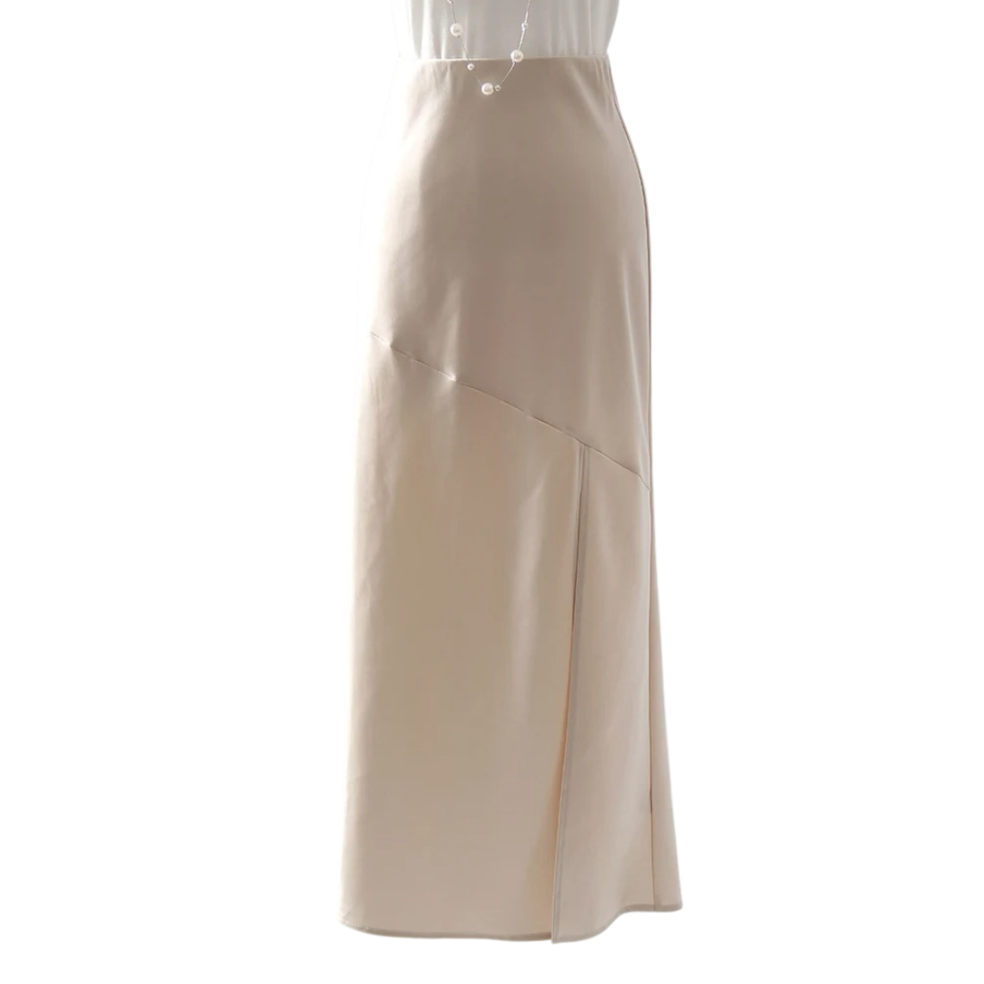 Bodycon nederdel i satin til kvinder