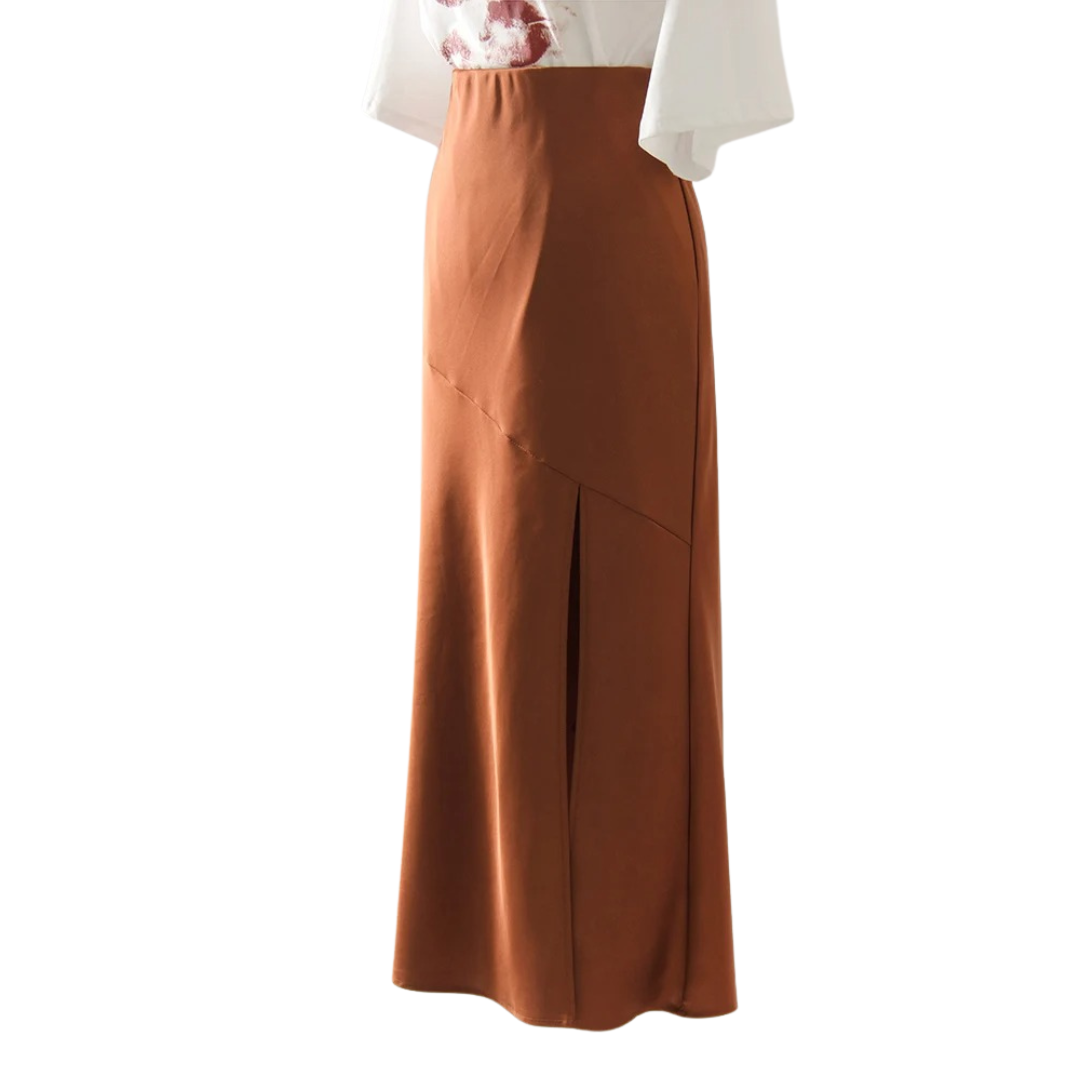 Bodycon nederdel i satin til kvinder