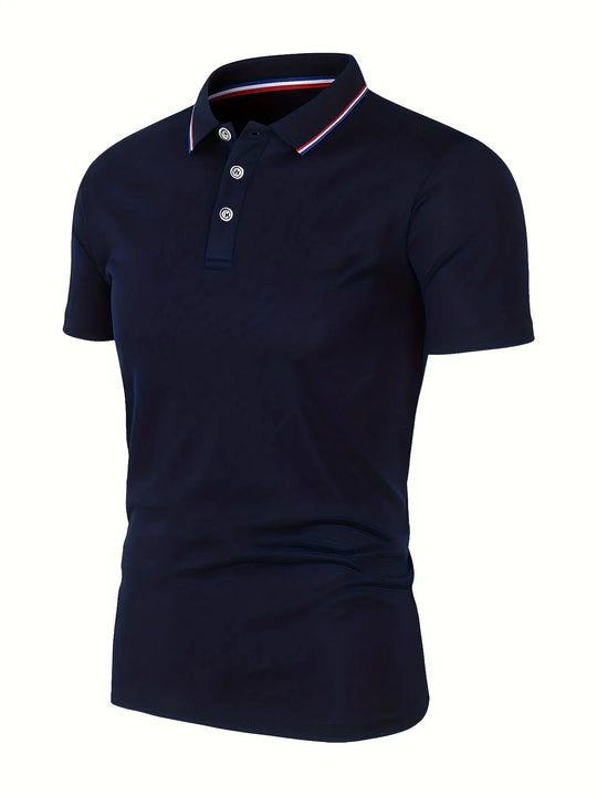 Herre afslappet åndbar poloshirt