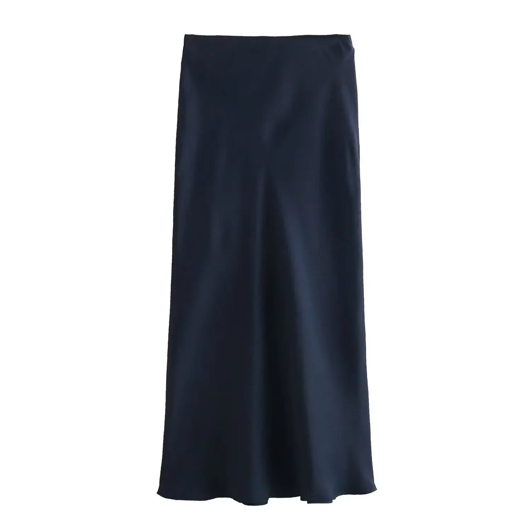 Kvinders Slim Fit Satin Snøre-kjole