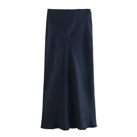 Kvinders Slim Fit Satin Snøre-kjole