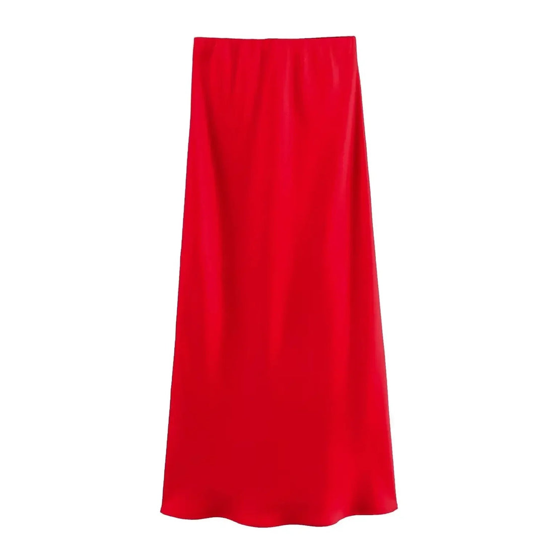 Kvinders Slim Fit Satin Snøre-kjole