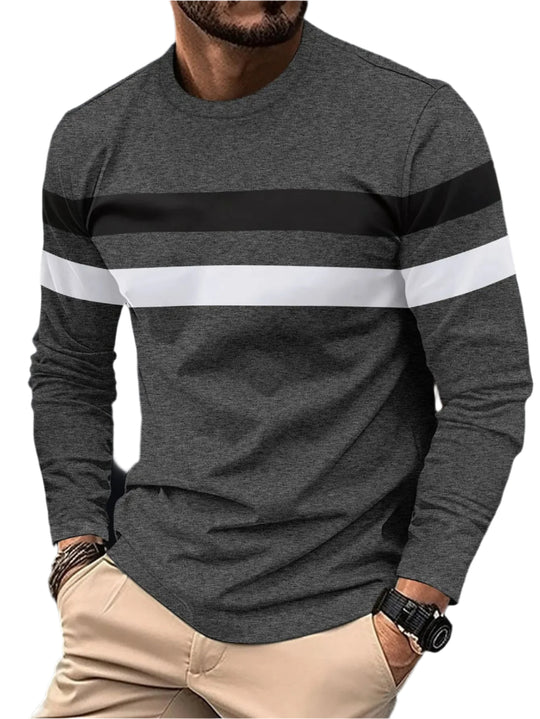 Langærmet Splice T-shirt til mænd