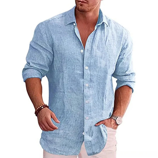 Casual linned polo til mænd