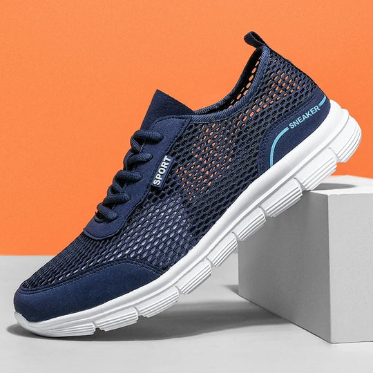 Letvægts sneakers i mesh til mænd