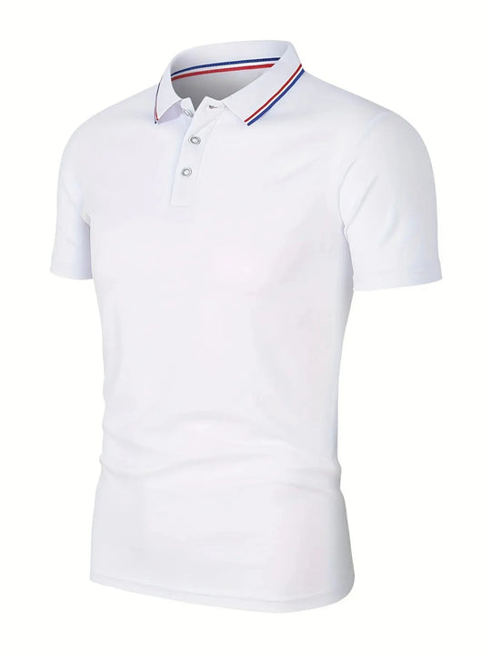 Herre afslappet åndbar poloshirt