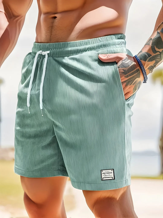 Flexible shorts med elastisk linning til mænd