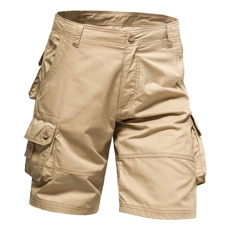 Cargo-shorts i bomuld til mænd