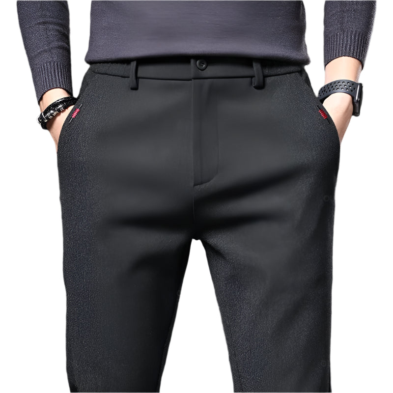 Slim fit bomuldsbukser til mænd