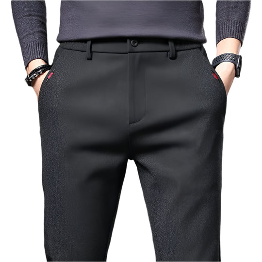 Slim fit bomuldsbukser til mænd